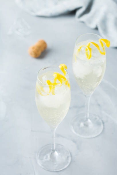 istock Alcohol drink champagne cocktail for summer days 987910094