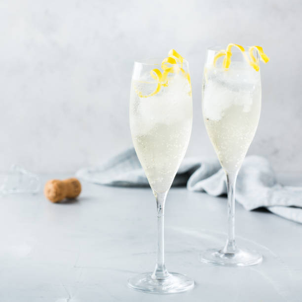 istock Alcohol drink champagne cocktail for summer days 987910240