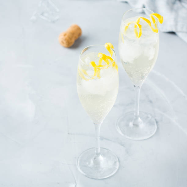 istock Alcohol drink champagne cocktail for summer days 987910262