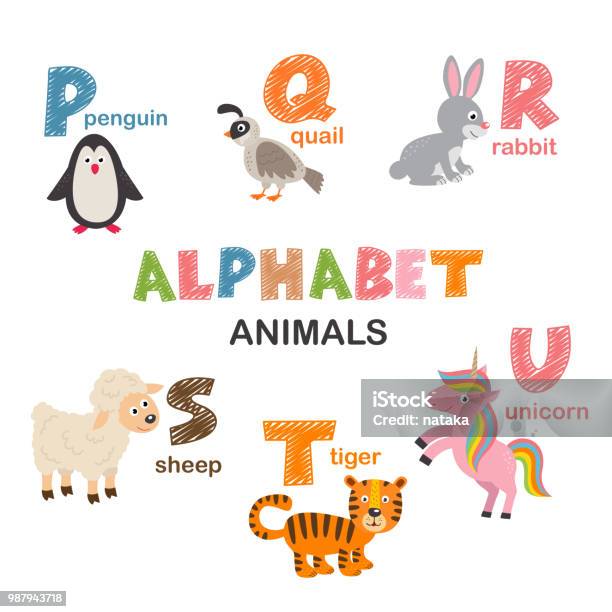 Alphabet With Animals P To U Stock Illustration - Download Image Now - Alphabet, Education, Illustration - iStock Alphabet With Animals P To U Stock Illustration - Download Image Now - Alphabet, Education, Illustration - iStock