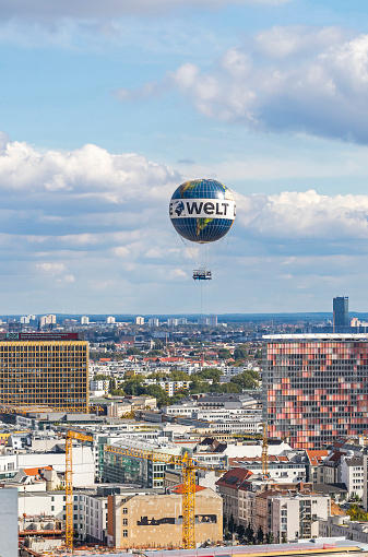 BERLIN, GERMANY - SEPTEMBER 22, 2017: One of the worlds biggest helium balloons 