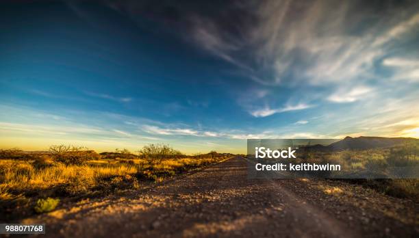 Arizona Desert Highway Stock Photo - Download Image Now - Dirt Road, Backgrounds, Landscape - Scenery