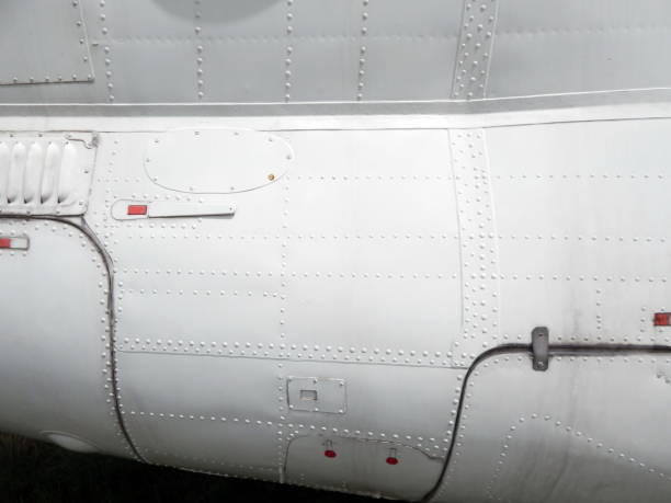 istock Aviation textures plating of aircraft and helicopter rivets 988138588
