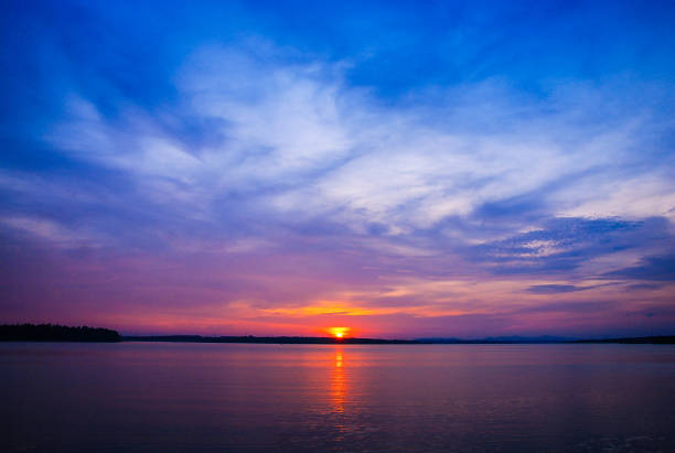 sunset and the sea