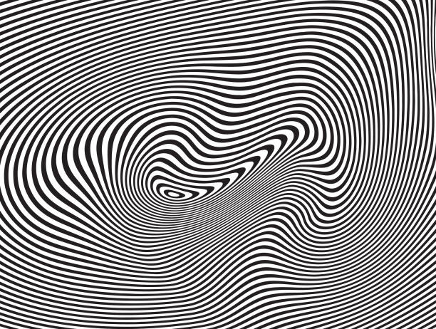 ハーフトーン パターン、波状、波状ラインの抽象的な背景 - abstract communication wave pattern striped点のイラスト素材／クリップアート素材／マンガ素材／アイコン素材