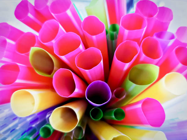 istock High Angle View of Colorful Drinking Straws 988169126