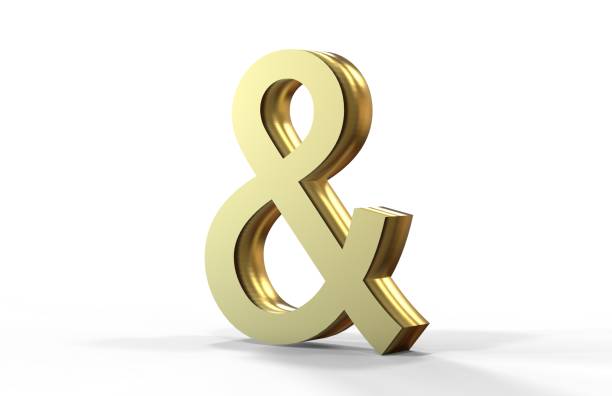 istock Golden Ampersand On White Background 988170160