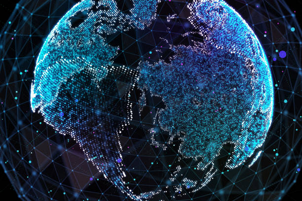 istock Earth, representing global network connection, international meaning. 3d illustration. 988187780