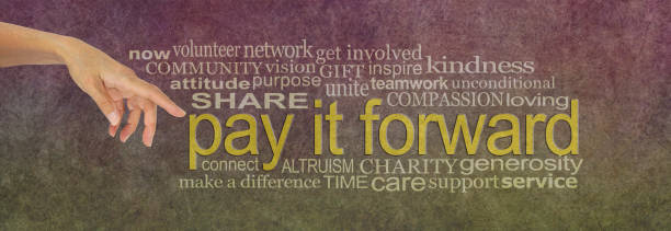 istock Pay it forwards grunge style word tag cloud 988196374
