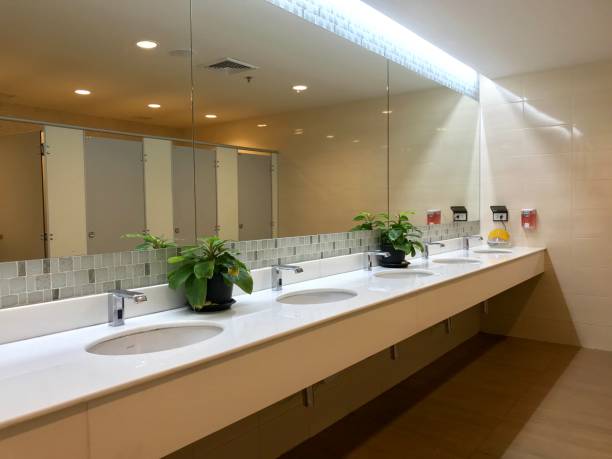istock Row of public toilet 988196904