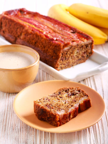 istock Upside down toffee banana cake 988206262