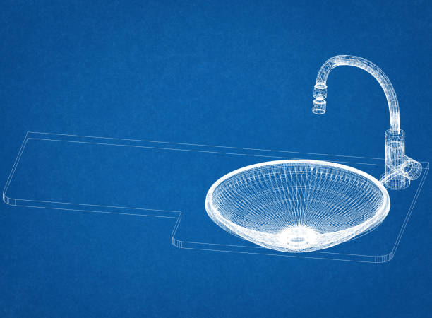 sink and faucet Architect Blueprint
