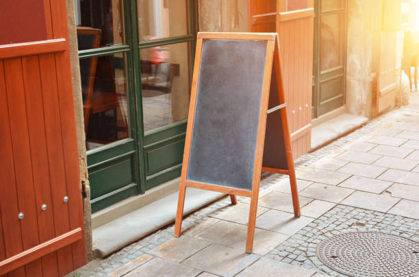 istock Empty chalkboard of restaurant for daily menu, or logo design promotion. 988247242