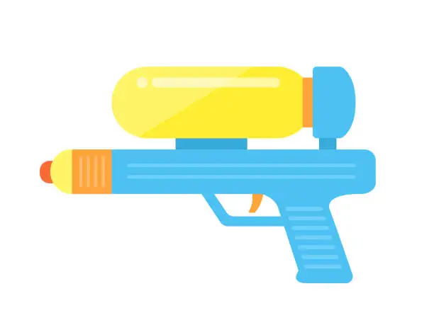 Vector illustration of a water pistol