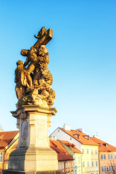 istock Figure on the Charles Bridge in Prague, Czech Republic 988274938