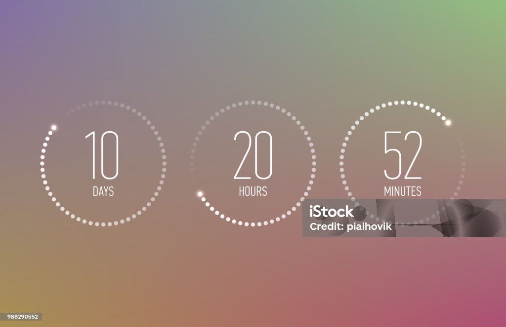 Countdown Clock Counter Timer Stock Illustration - Download Image Now ...