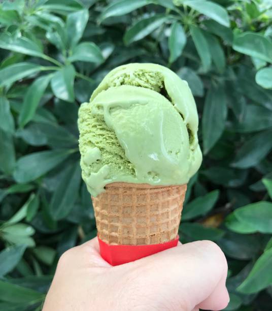 istock Green tea matcha ice cream 988321278