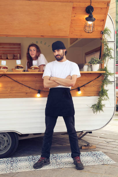 istock Young entrepreneurs Food truck 988321956