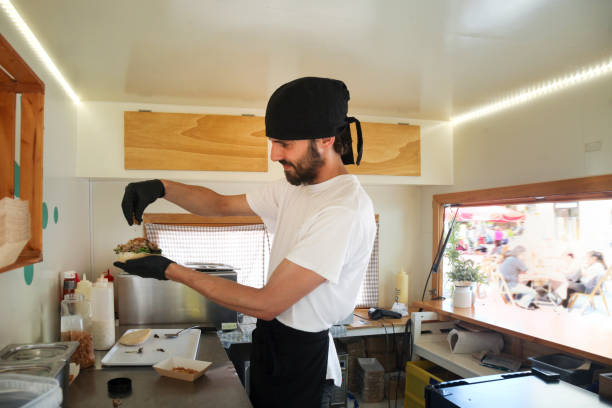 Young entrepreneurs Food truck