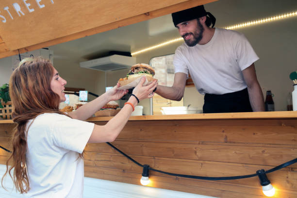 Young entrepreneurs Food truck