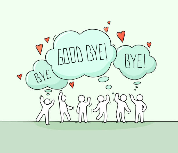 114 Funny Farewell Quotes Illustrations & Clip Art - iStock