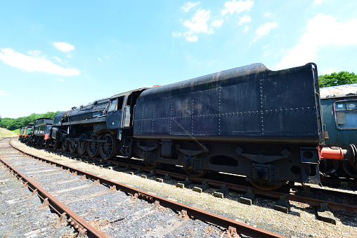 Massive steam locomotive.