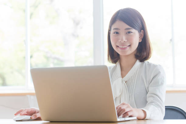 istock A woman who plays a personal computer in a room 988341564