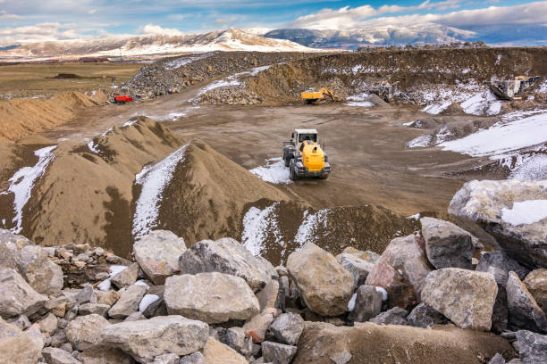 istock Stone crushing machinery in Segovia (Spain) 988347248