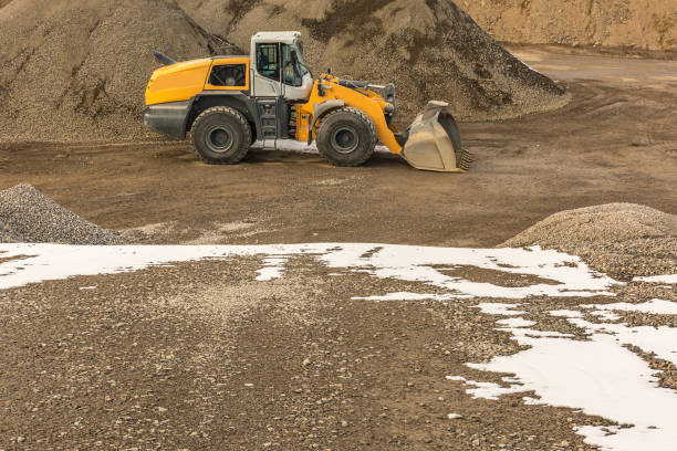 istock Excavator in an open-air mine in Segovia (Spain) 988347802
