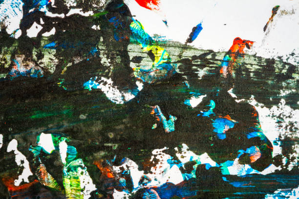 istock Abstract colorful hand painted background 988351358