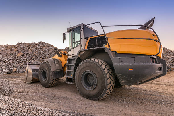 istock Excavator in an open-air mine in Segovia (Spain) 988357022