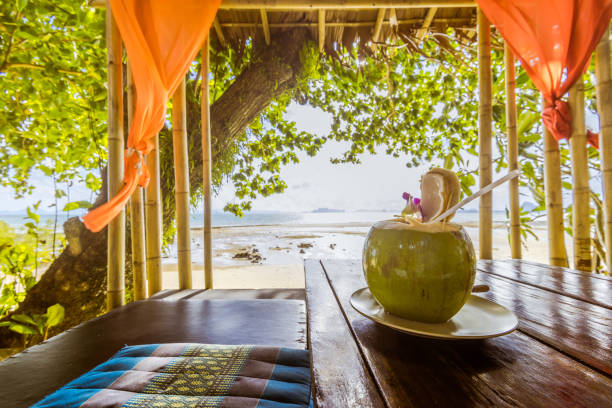 Amazing beach bed relaxation in thailand