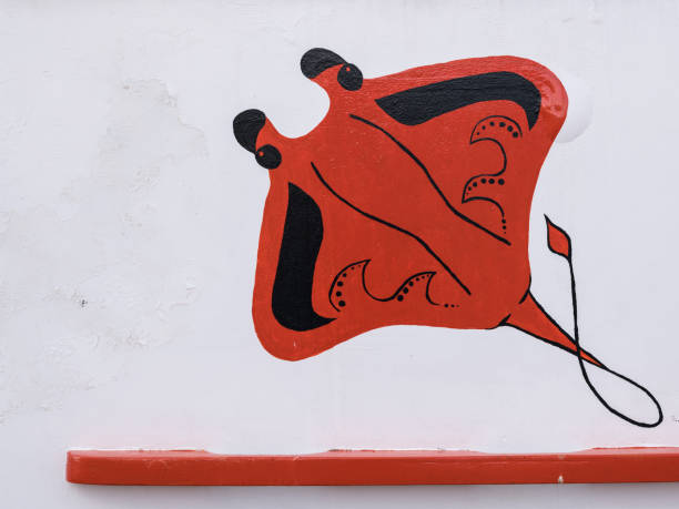 istock Abstract painting of a red manta 988358678