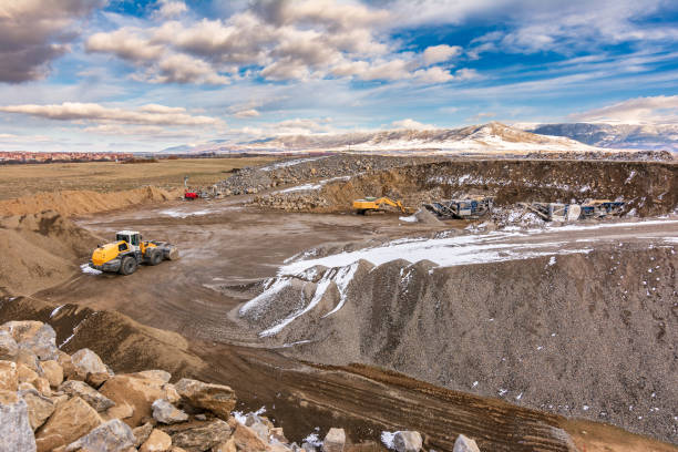 istock Stone crushing machinery in Segovia (Spain) 988359536