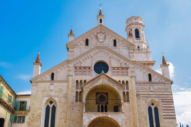 istock Verona, Italy Cathedral Duomo facade. 988373542