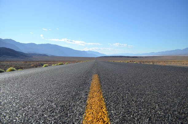 Straight road in the desert, Death Valley