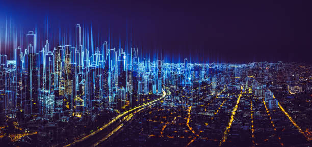 istock Sketch and real mix urban cityscape scene 988480962