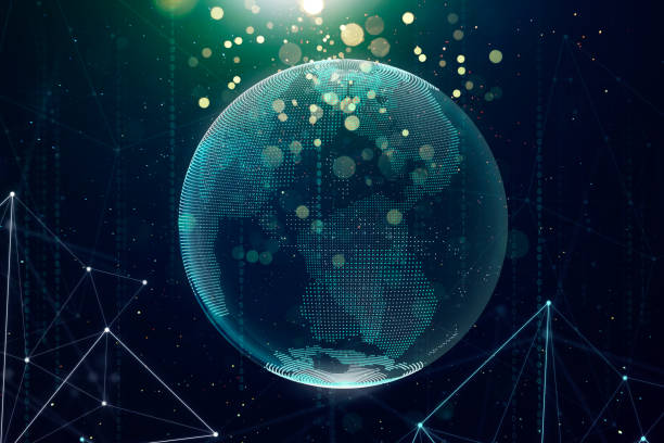 istock Digital glass planet earth 988489460
