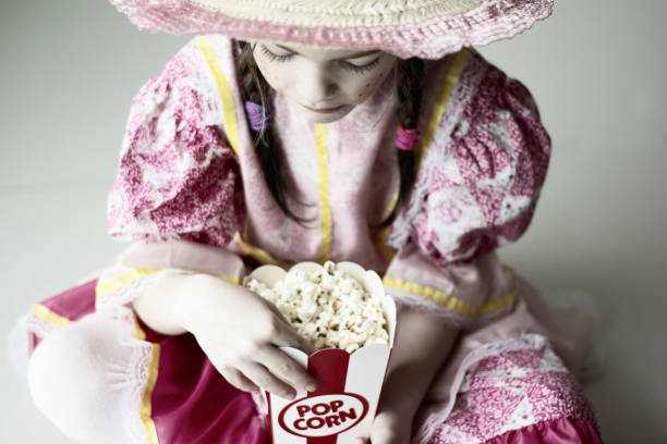 Brazilian child wearing traditional costume for June party - Caipira style