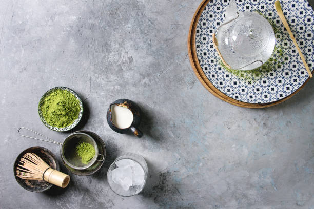 istock Green tea matcha powder 988495494