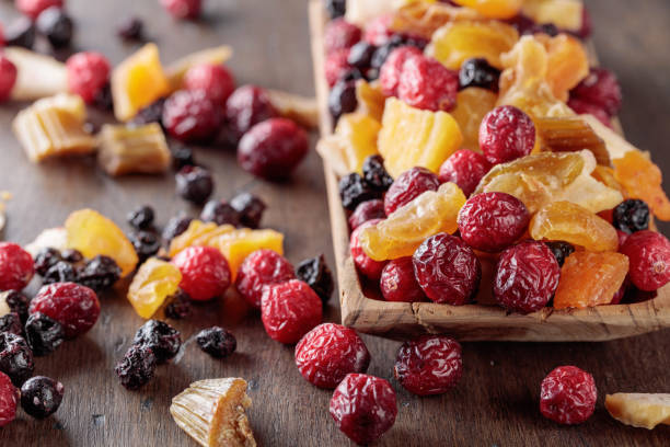Dried fruits and berries.