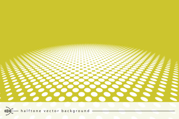 Vector halftone abstract transition dotted circular Circle, Geometric Shape, Bubble, Textile, Wallpaper - Decor high key stock illustrations
