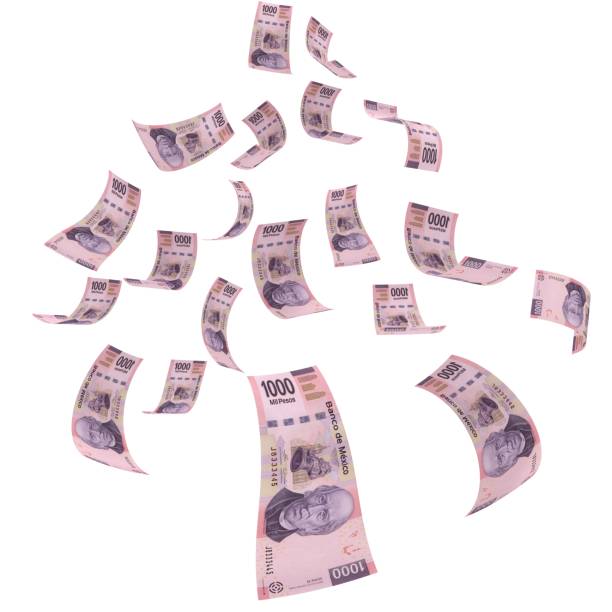 istock Mexican money peso falling finance crisis 988537350
