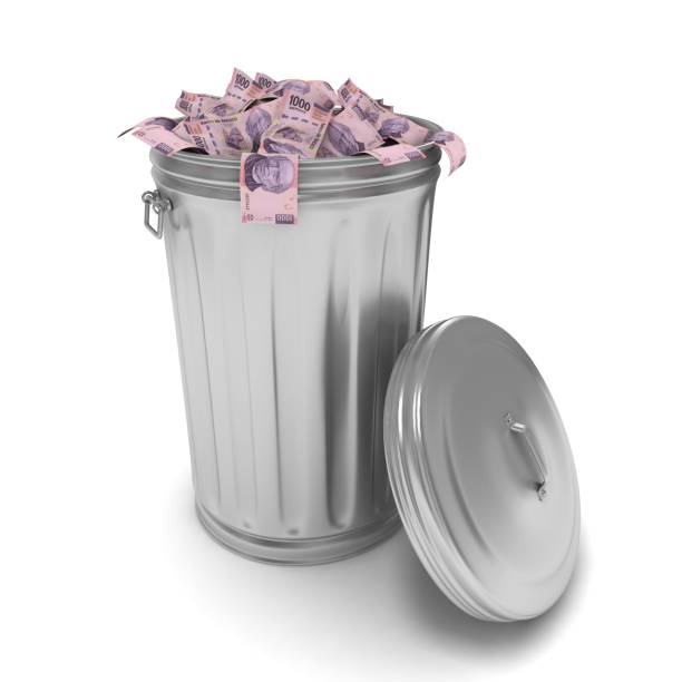istock Mexican money peso garbage finance crisis 988539874