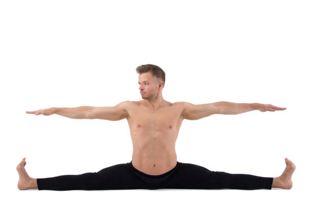 istock Stretching. Yoga and attractive man. 988549648