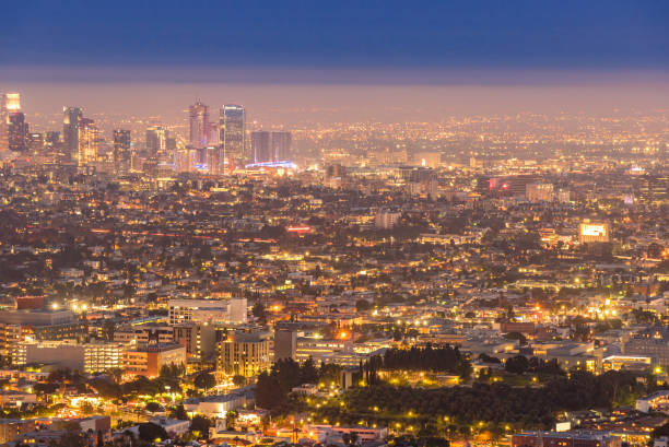 istock Los Angeles Downtown sunset 988556058