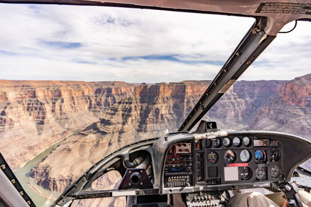 grand canyon west rim - panoramic canyon arizona scenics stock-fotos und bilder