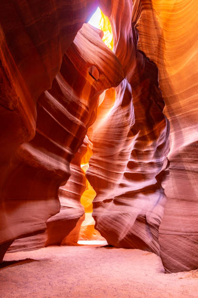 Upper Antelope Canyon Upper Antelope Canyon in the Navajo Reservation near Page, Arizona USA upper antelope canyon stock pictures, royalty-free photos & images