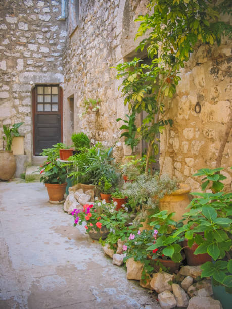 istock Old European alley 988572200