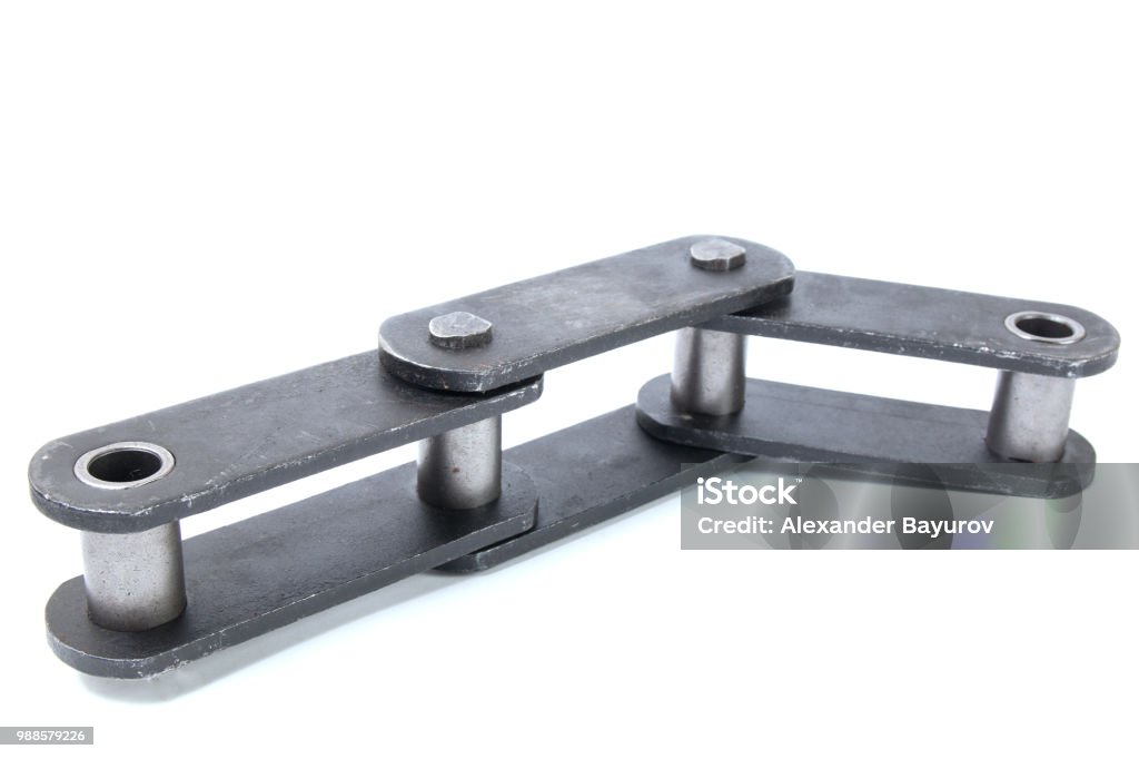 Train Chain Puling Vector Pulling Block Conveyor Chain Isolated On White Background Stock Photo ...